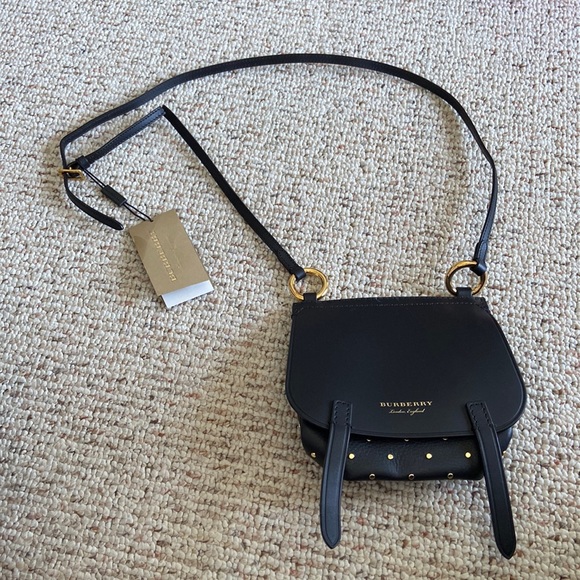 Burberry Bags Burberry Baby Bridle Black Grainy Leather Studs Crossbody Bag Need Of Repair